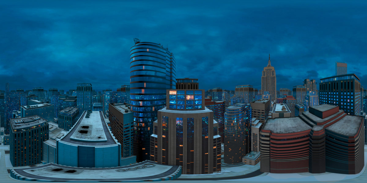 Virtual City in 3D 360º