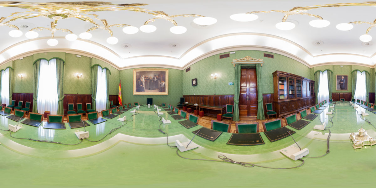 Congress of Deputies of Spanish Parliament building. Madrid. Spain