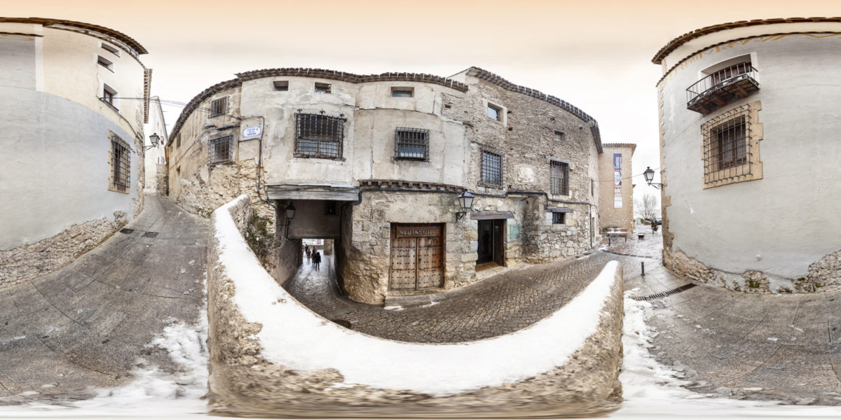 Exterior of Museum of Abstract Arts. cuenca. spain