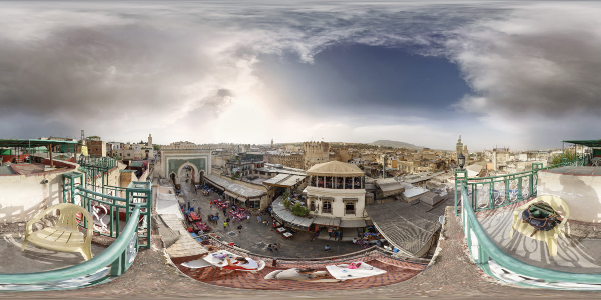 Old Fes from Bab Boujloud. Morocco