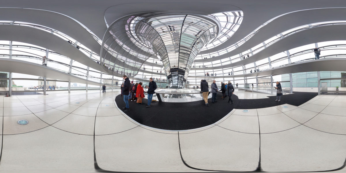 Reichstag dome interior. Berlin. Germany