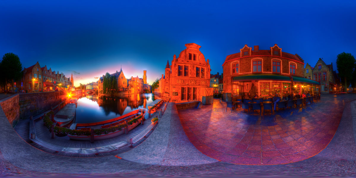 Rozenhoedkaai. Bruges. Belgium