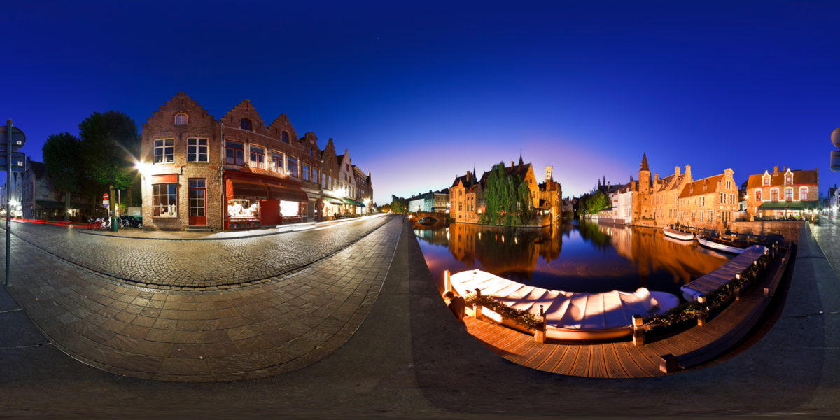 Rozenhoedkaai. Bruges. Belgium
