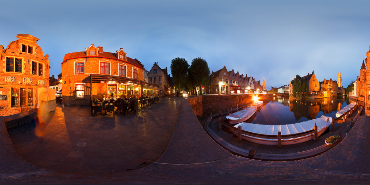 Rozenhoedkaai. Bruges. Belgium