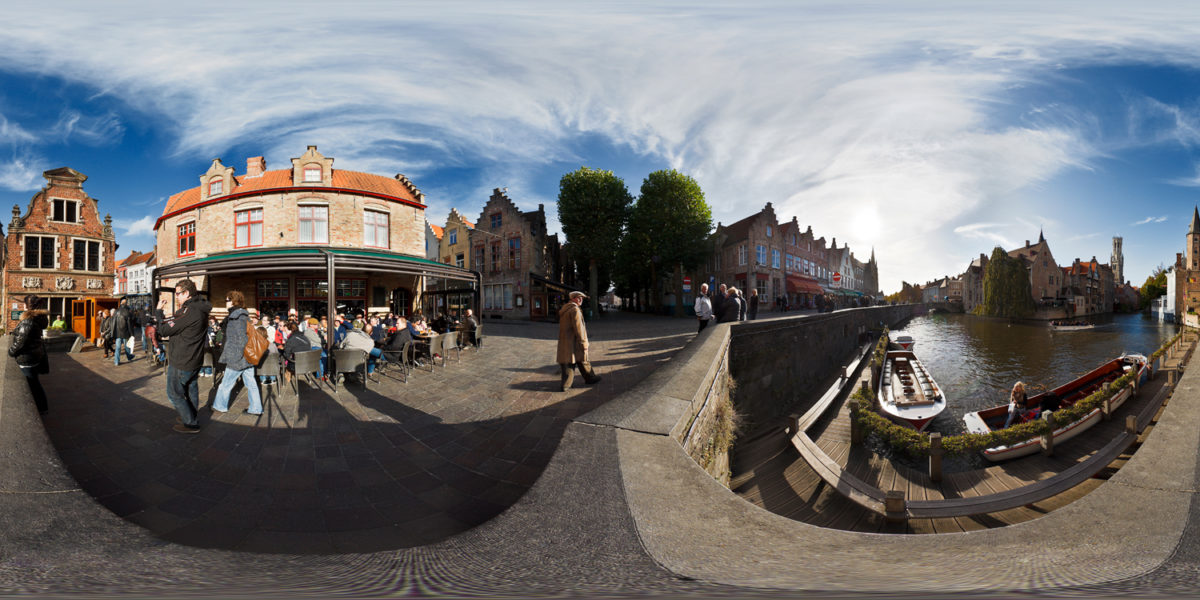 Rozenhoedkaai. Bruges. Belgium