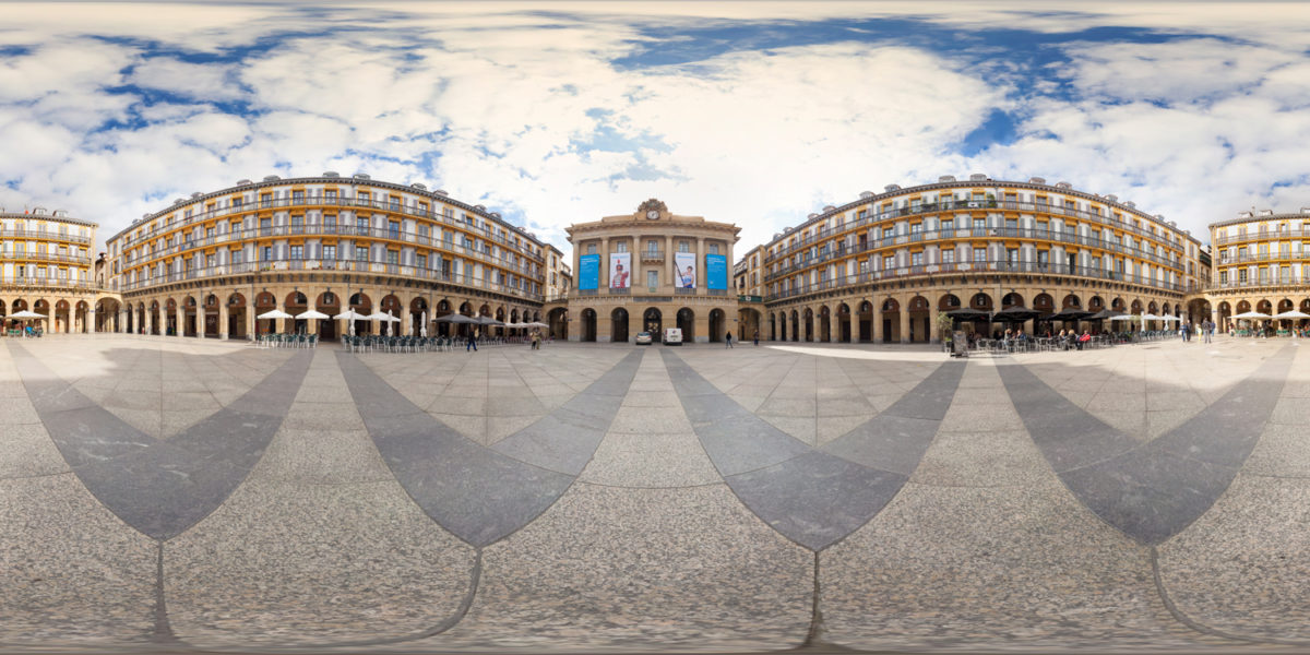 Square of the constitucion. San Sebastian. Spain
