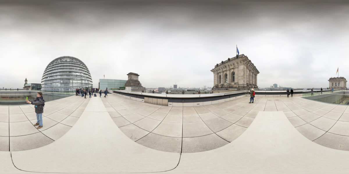 The exterior of Reichstag Dome. Berlin. Germany