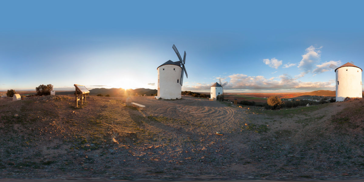 Windmills. Puerto Lapice. Ciudad Real, Spain