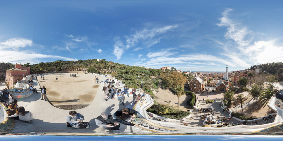 from parque guell. barcelona. Spain
