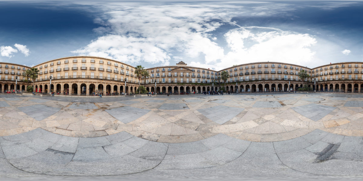 main square or berria square. bilbao. Spain