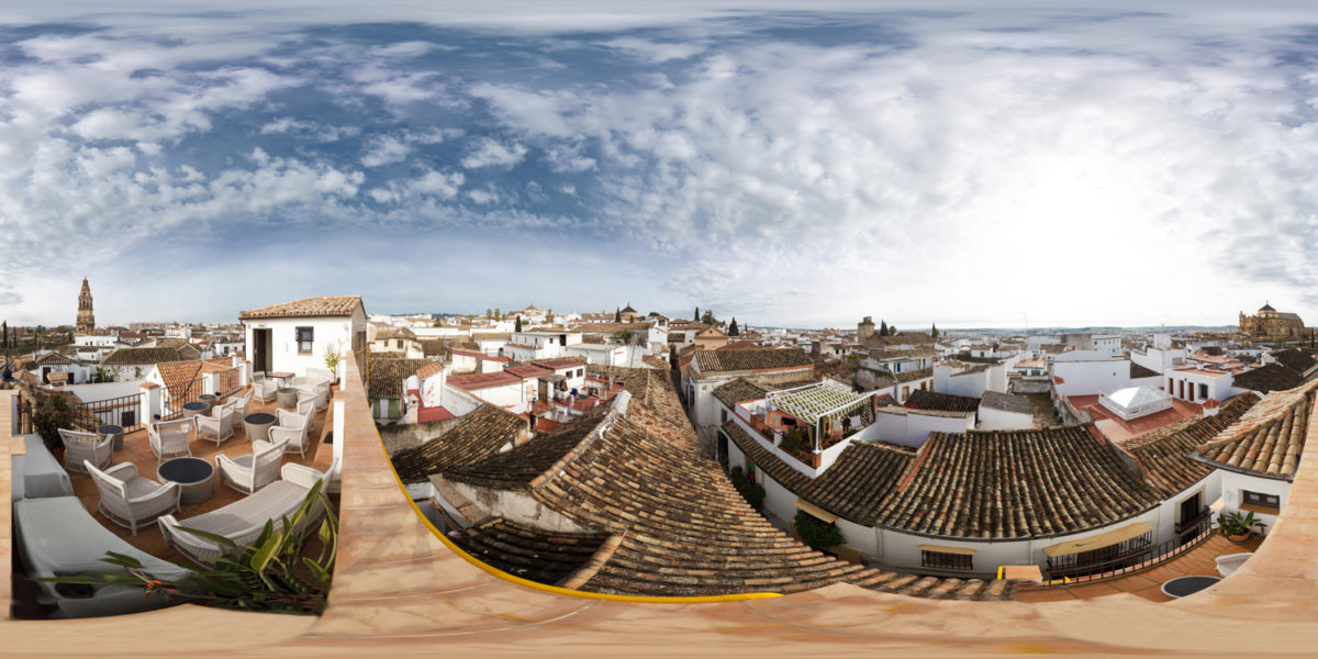 panoramic of Cordoba from rooftop. Cordoba. Spain