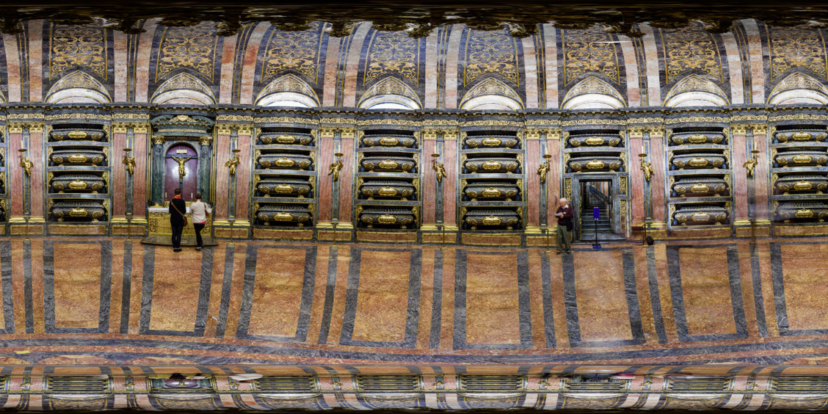 pantheon of the kings in Royal Seat of San Lorenzo de El Escorial. Madrid. Spain