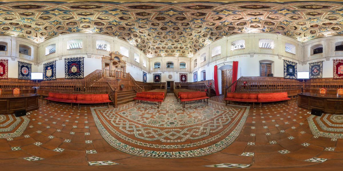 paraninfo in university. Alcala de Henares. Madrid, Spain