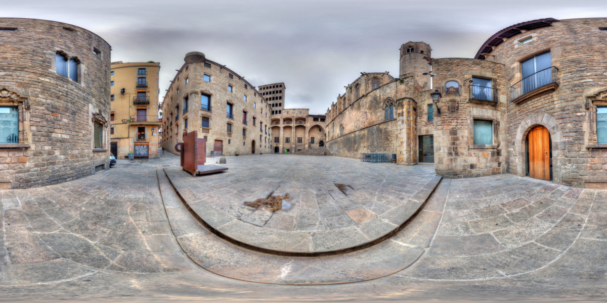 placa del rei. barcelona. spain