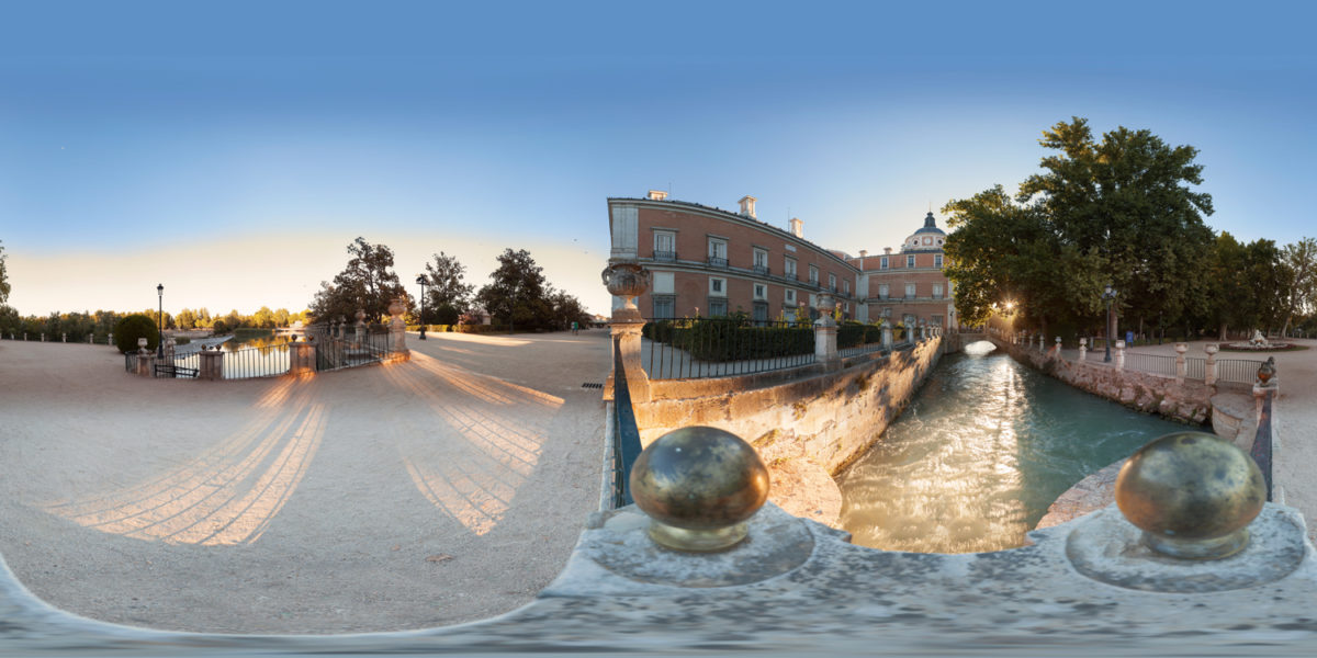 Royal Palace from Garden of the Island. Aranjuez. Madrid. Spain