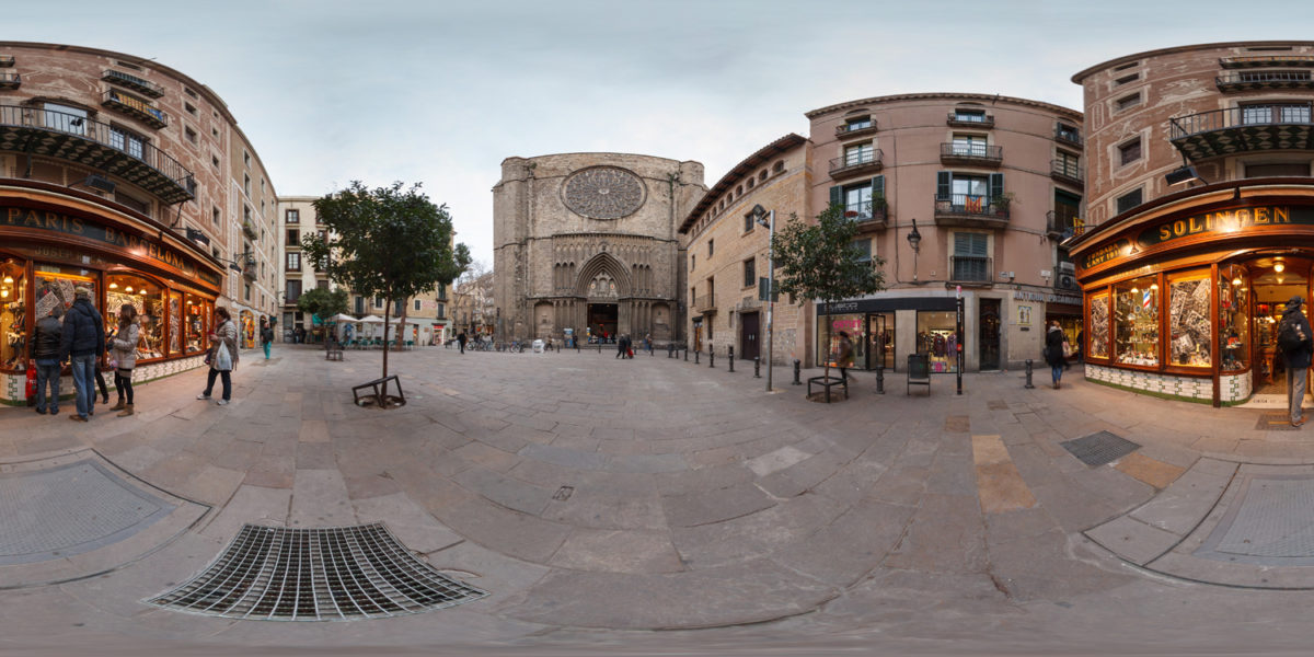 santa maria del pi church. Barcelona. Spain