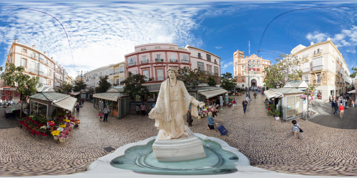 square of the flowers. Cadiz. Spain