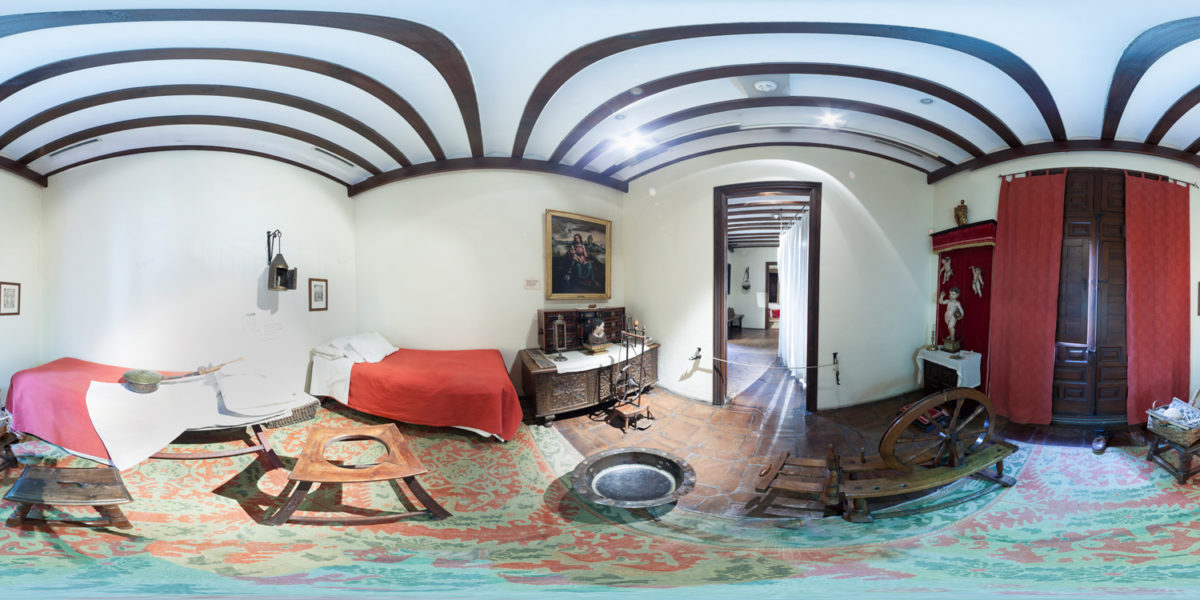 women and childrens room in Cervantes birth house-museum. alcala de henares. spain