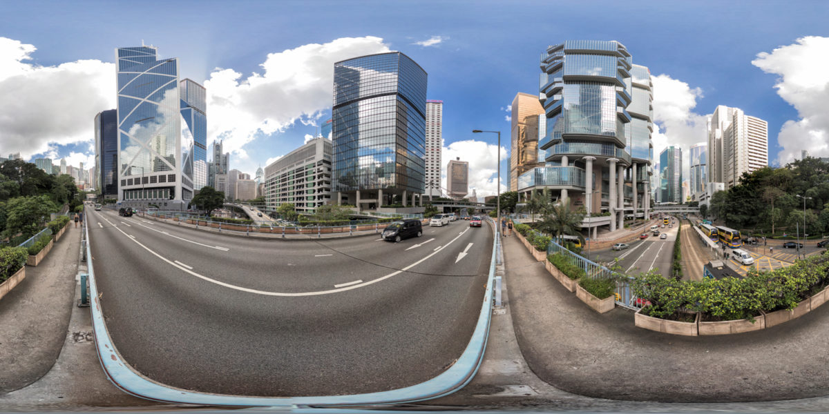 Modern buildings in Central district. Hong Kong