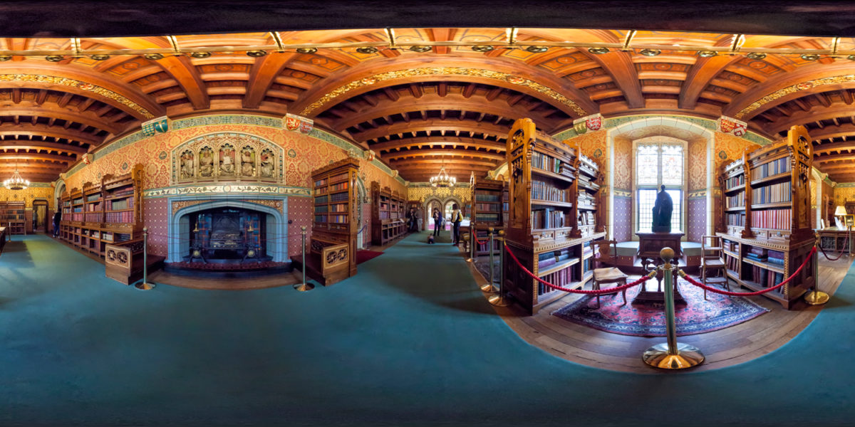 The Library of the Castle Aparments. Cardiff