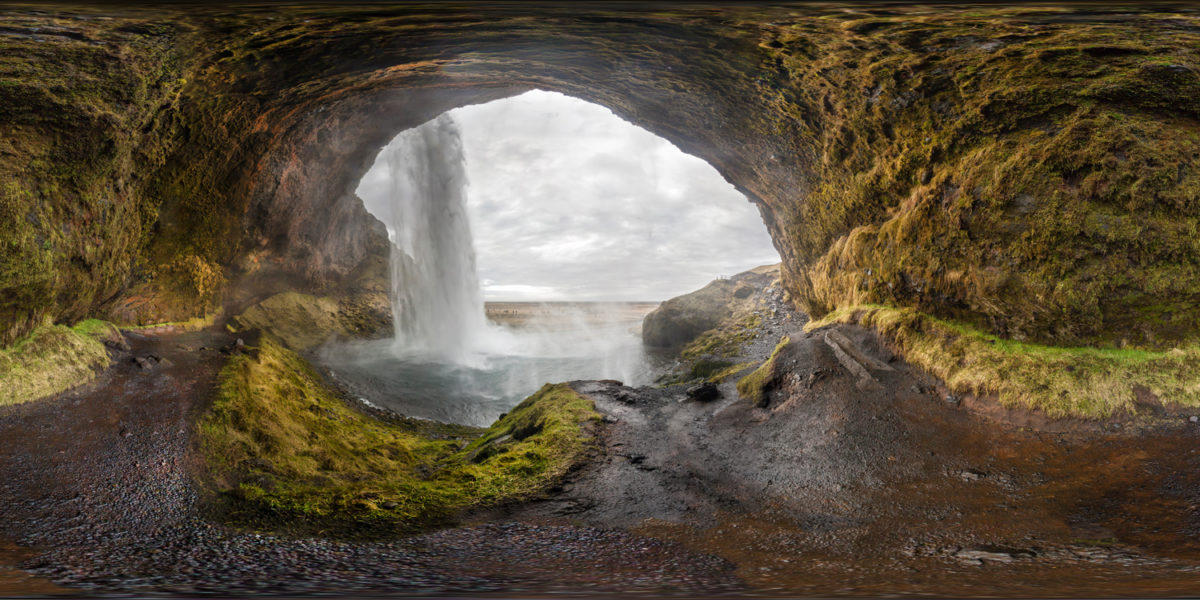 Seljlandsfoss waterfall. Iceland