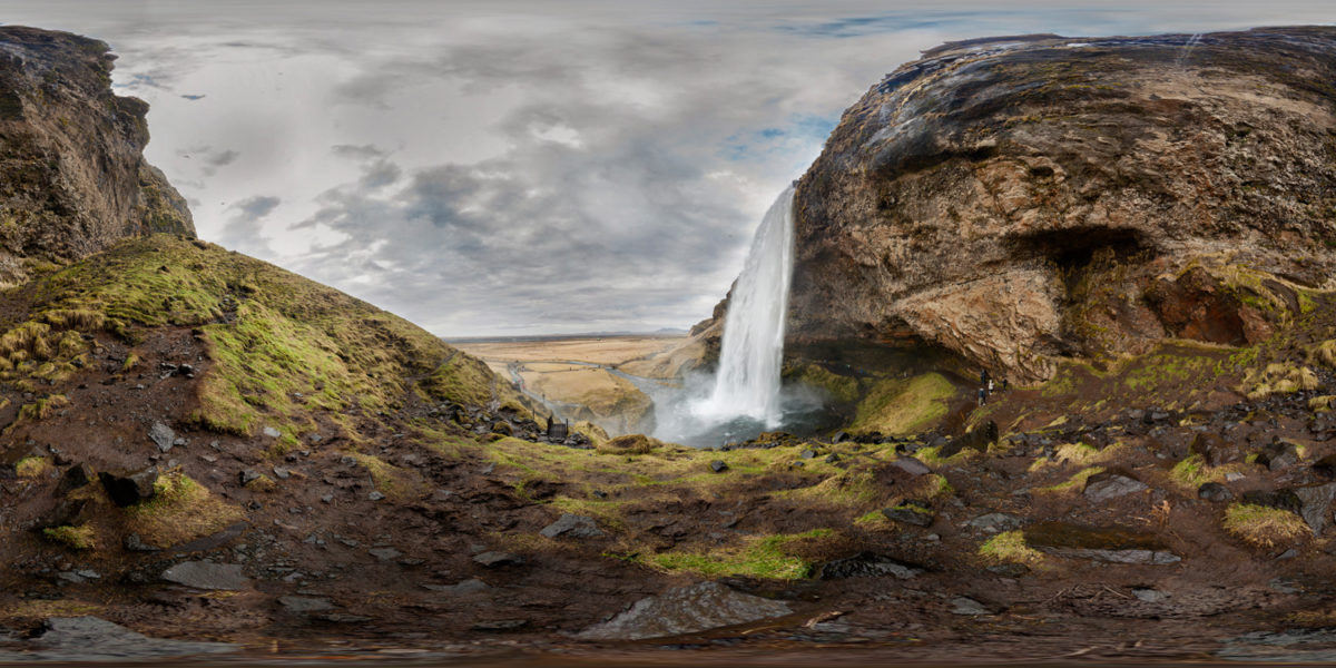 Seljlandsfoss waterfall. Iceland