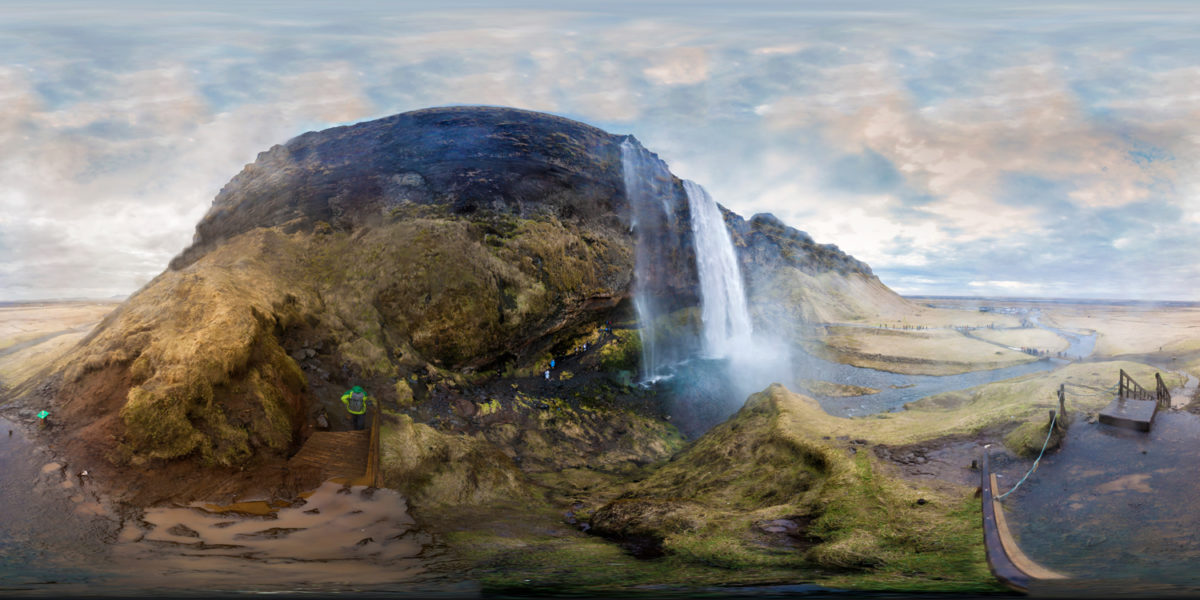 Seljlandsfoss waterfall. Iceland