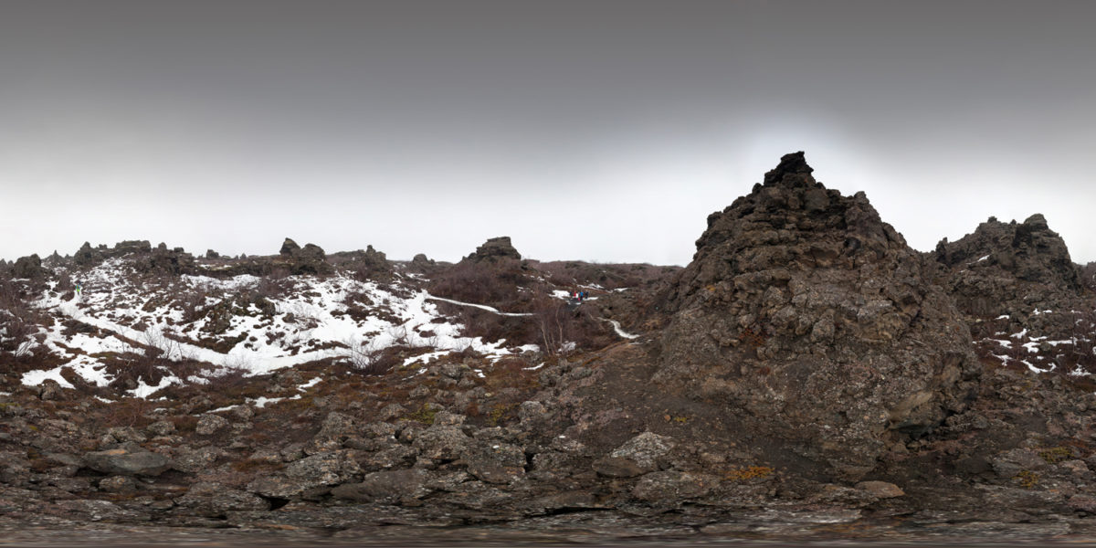 The Dimmuborgir lava fields. Iceland
