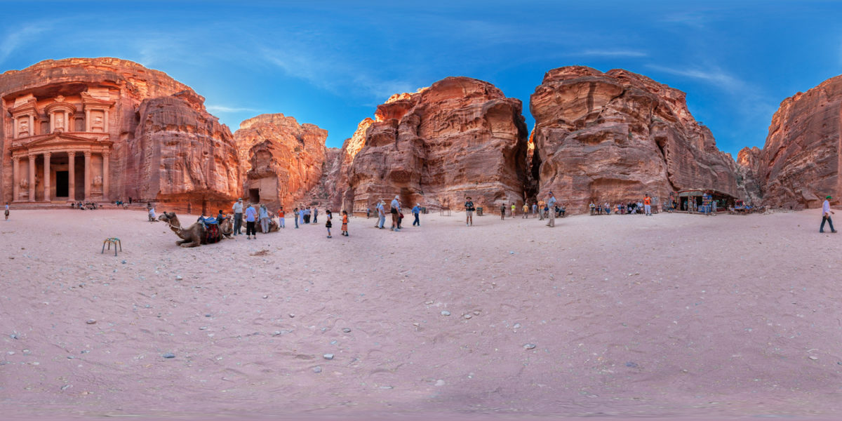 The Treasury. Petra archeological site. Jordan