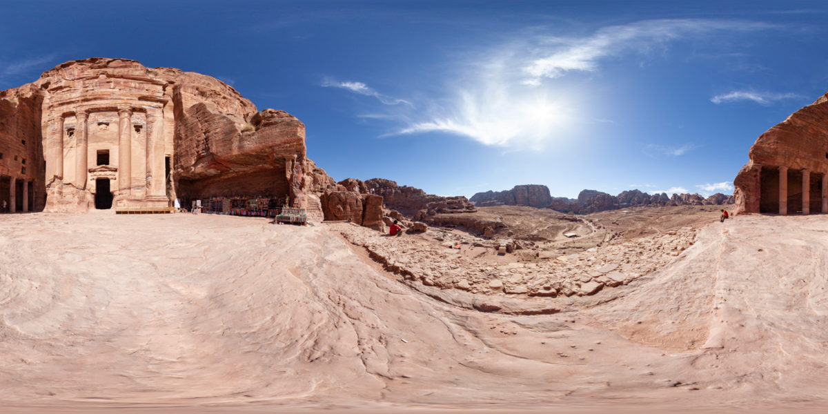 royal tombs of petra. jordan